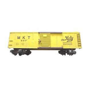 Vintage American Flyer HO Gauge MKT 937 Katy Boxcar Yellow AC Gilbert Co